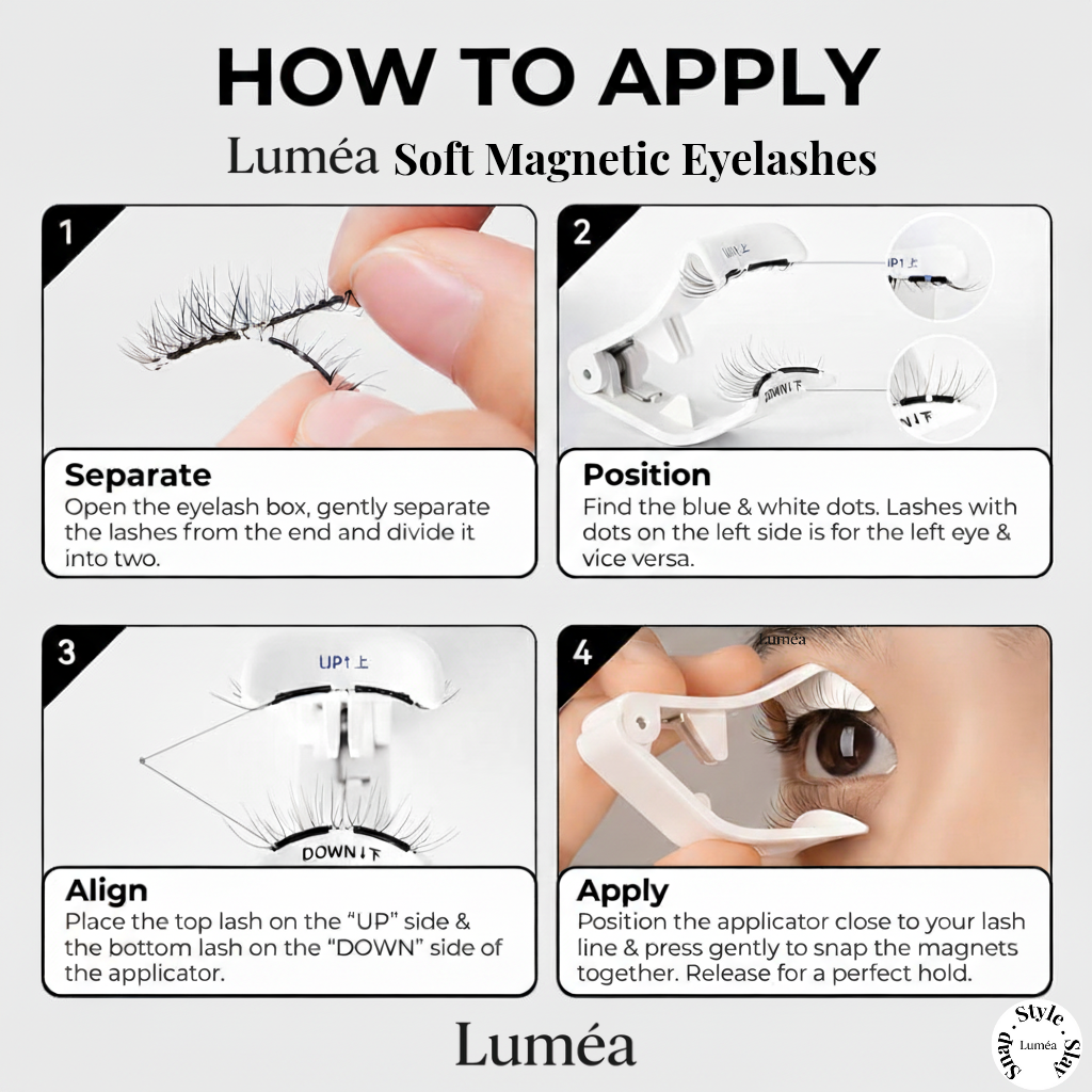 Magnetic Eyelashes Set (with Free Applicator)