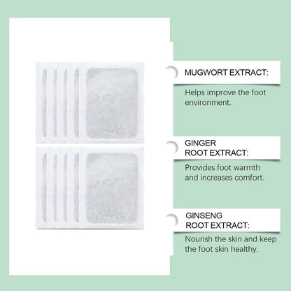 100% Merbal & Gentle Ingredient Detox Foot Pads (1 BOX = 20 PATCHES-BUY 1 GET 3 FREE)