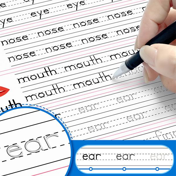 Reusable Grooved Handwriting Workbook for Kids