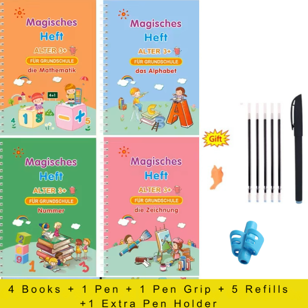 Reusable Grooved Handwriting Workbook for Kids