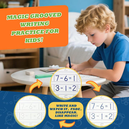 Reusable Grooved Handwriting Workbook for Kids