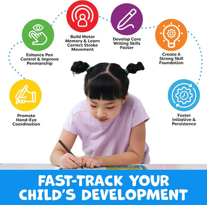 Reusable Grooved Handwriting Workbook for Kids