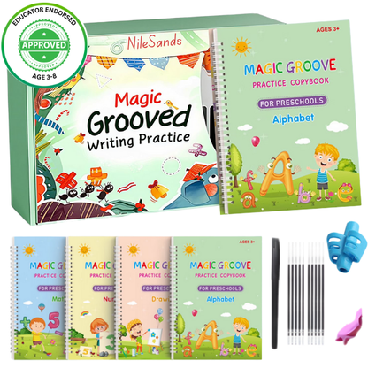 Reusable Grooved Handwriting Workbook for Kids