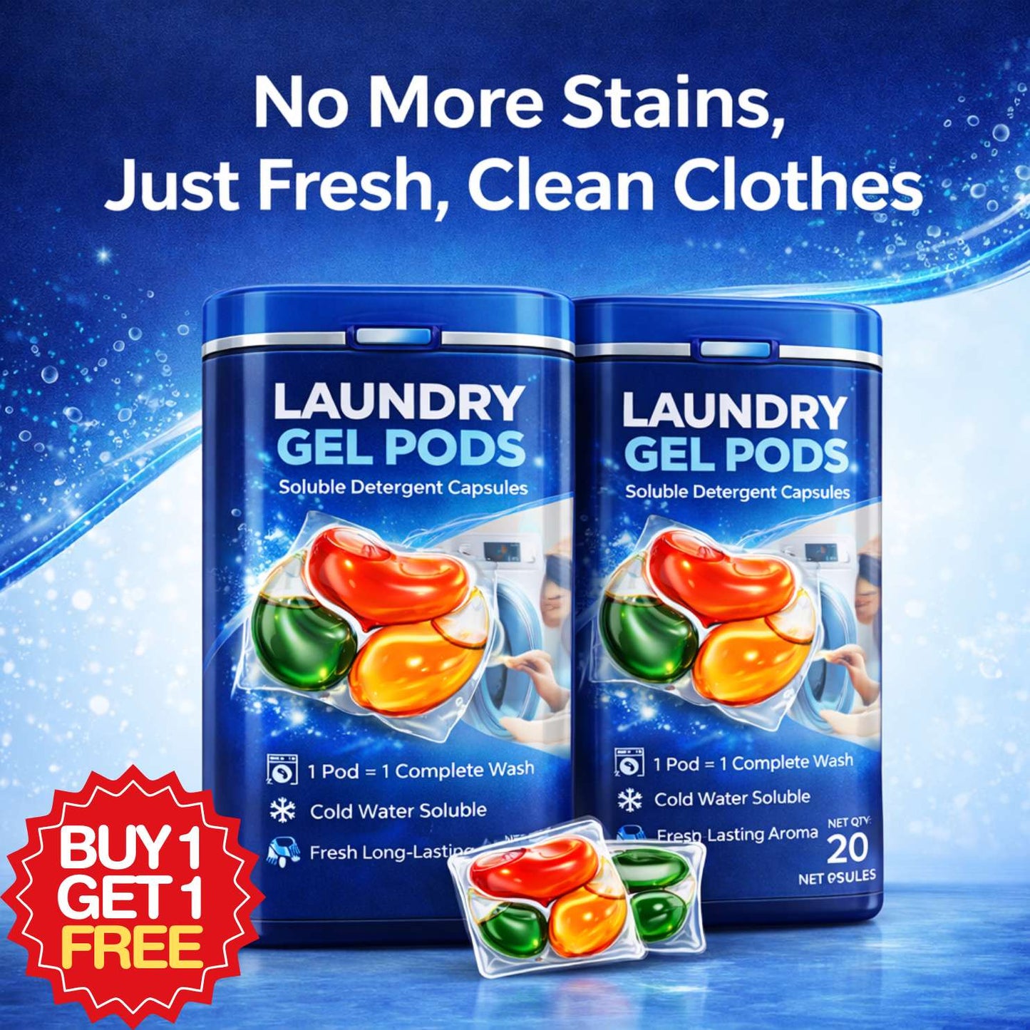 Laundry Enzyme Active Stain Remover | BUY 1 GET 1 FREE