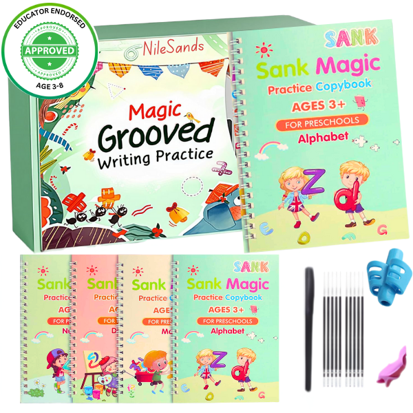 Reusable Grooved Handwriting Workbook for Kids