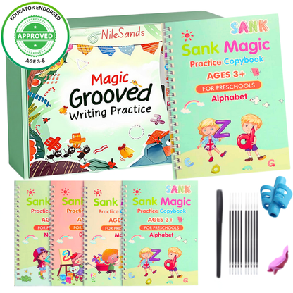 Reusable Grooved Handwriting Workbook for Kids