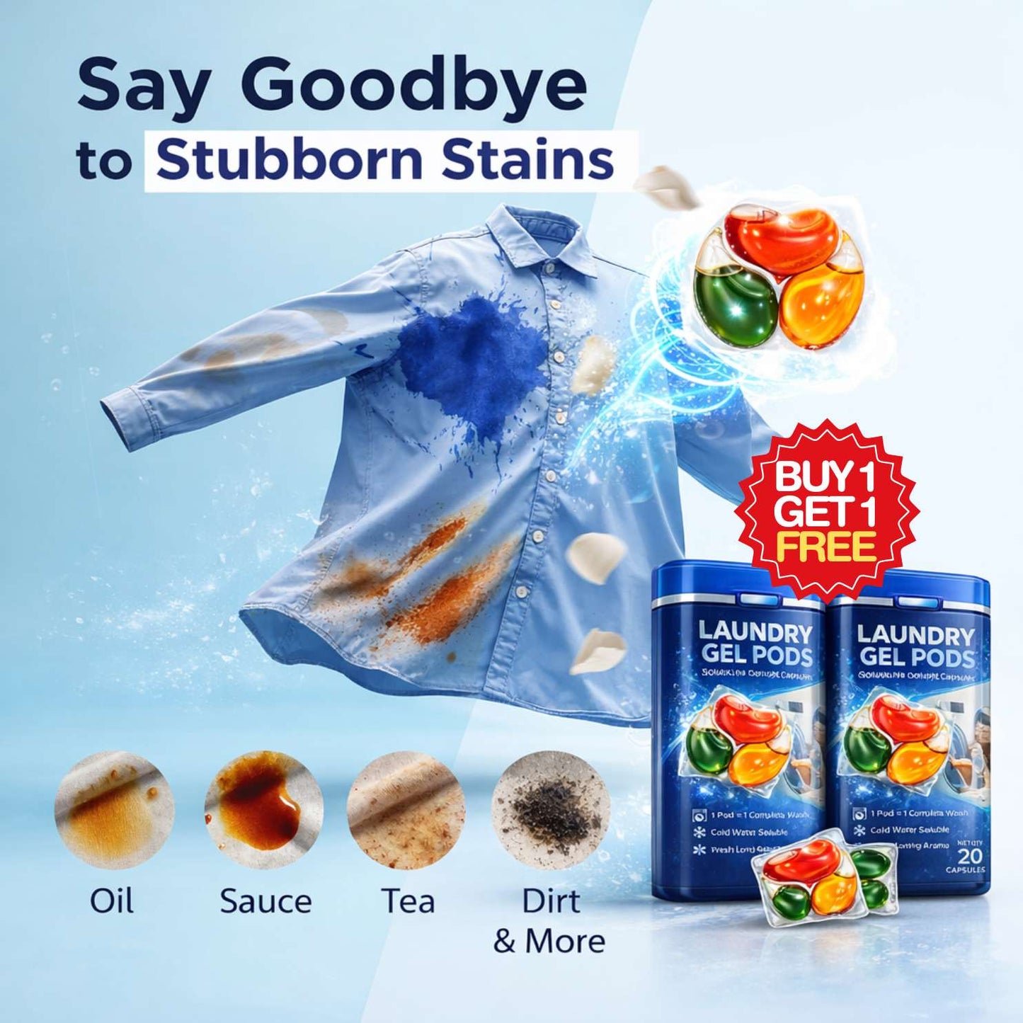 Laundry Enzyme Active Stain Remover | BUY 1 GET 1 FREE