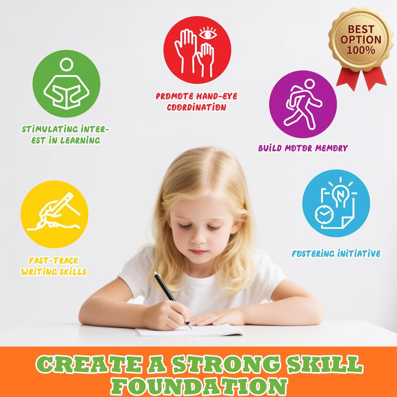 Reusable Grooved Handwriting Workbook for Kids