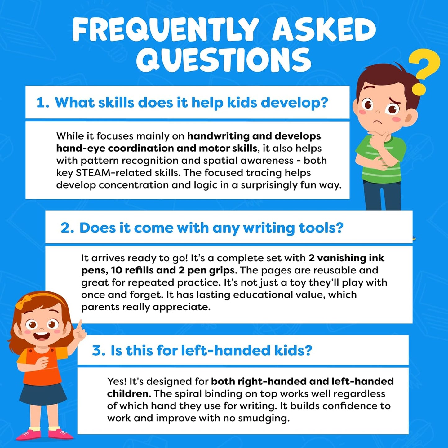 Reusable Grooved Handwriting Workbook for Kids