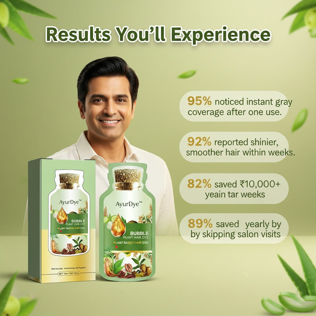 🌿 AyurDye™ – Ayurvedic Bubble Hair Color