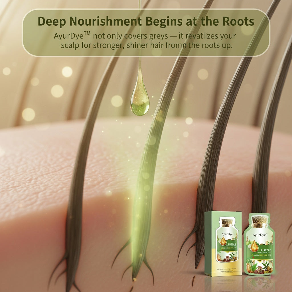 🌿 AyurDye™ – Ayurvedic Bubble Hair Color