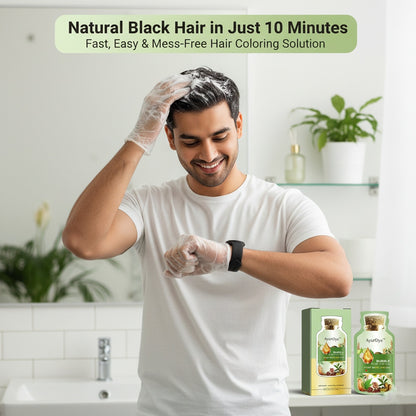 🌿 AyurDye™ – Ayurvedic Bubble Hair Color